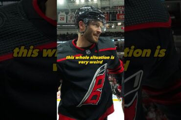 The DRAMA Between the Carolina Hurricanes and Chicago Wolves is Very Odd! #shorts