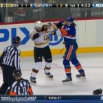 Adam McQuaid vs Matt Martin Oct 23, 2015