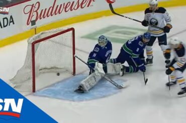 Thatcher Demko Stones Jeff Skinner With Nice Pad Save