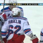 Rick Nash Amazing Assist on Carl Hagelin goal. Feb 12th 2013