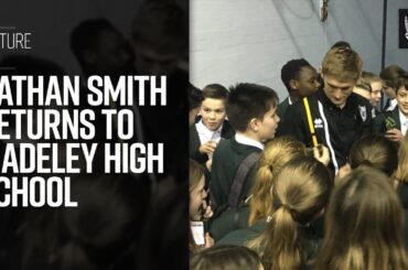 Nathan Smith returns to school Madeley High School