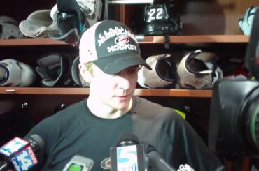 Carolina Hurricanes Zac Dalpe after 4-1 loss to Rangers 4 6 13