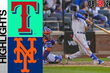 New York Mets vs Texas Rangers FULL HIGHLIGHTS [TODAY] |  August 28, 2023 | MLB 2023