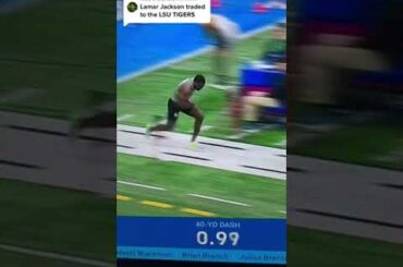 one of the fastest 40 yard times you’ll ever see NFL combine
