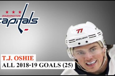 T.J. Oshie (#77) All 25 Goals of the 2018-19 NHL Season
