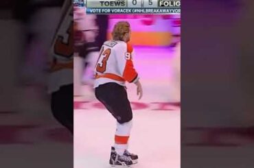When Voracek and Gaudreau teamed up for one of the best Breakaway Challenge moments 😂