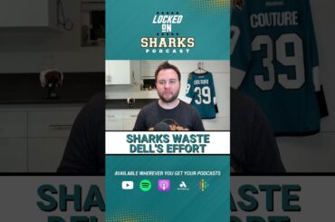 REACTION: SHARKS CAN'T HELP OUT AARON DELL AS THEY FALL TO THE MAPLE LEAFS 3-1 #shorts