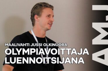 "Olen ammattimaalivahti, en ammattipuhuja" – Jussi Olkinuoran luento huipensi maalivahtiseminaarin