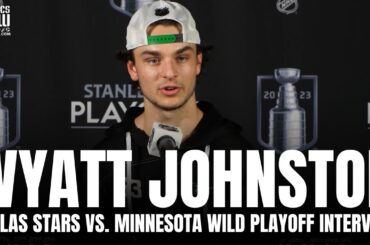 Wyatt Johnston Reacts to Dallas Stars vs. Minnesota Wild Playoff Series & First Playoff Series