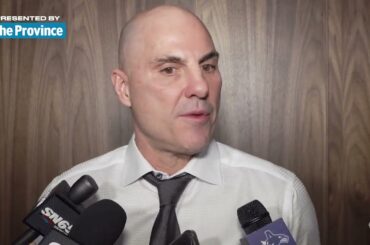 Coach Rick Tocchet Reacts To Vitali Kravtsov Pickup At Bruins Pre-Game Media Availability 02.25.23