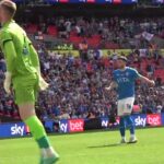 All 10 of the Wembley final penalties from our pitchside camera