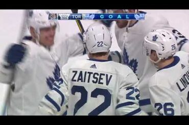 Nikita Zaitsev scores vs Canadiens for Leafs (2019)