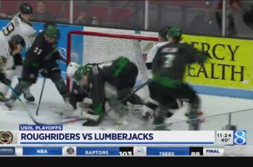 USHL playoffs: Roughriders vs Lumberjacks