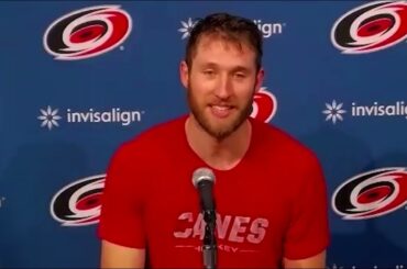 Jaccob Slavin talks Jani Hakanpaa Addition to Carolina Hurricanes & Jani Getting Game Winning Goal