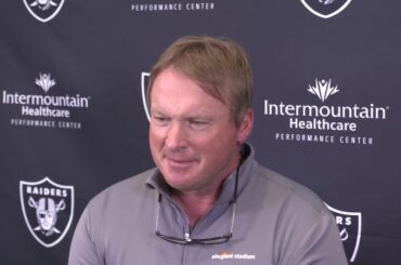 Jon Gruden day after Raiders win over Broncos Jan 4, 2021