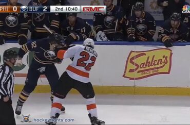 Luke Schenn vs Marcus Foligno Oct 30, 2015