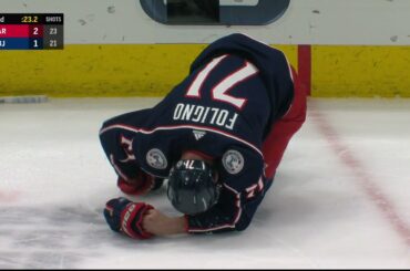 Warren Foegele Elbow to the Head of Nick Foligno (Mar. 25, 2021)