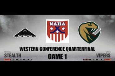 NAHA 2022-23 Western Conf. Quarterfinal Game 1 - Omaha Stealth @ Utah Vipers