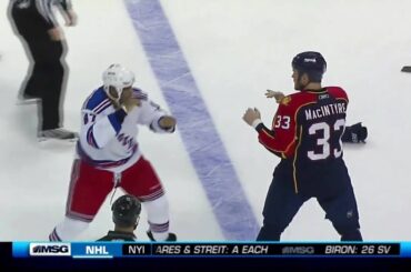 Donald Brashear vs Steve MacIntyre Nov 25, 2009