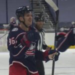 Jack Roslovic 1st Goal As a Columbus Blue Jacket (Feb. 4, 2021) (All Calls)