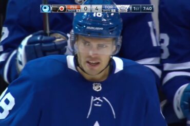 Andreas Johnsson 5th goal of the season! 24/11/2018 (Philadelphia Flyers at Toronto Maple Leafs)