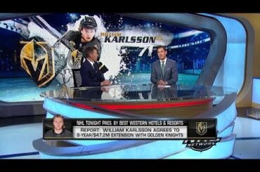 NHL Tonight:  William Karlsson:  Vegas` next move after reported Karlsson extension  Jun 24,  2019