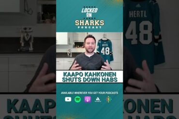 REACTION: KAAPO KAHKONEN HAS HIS BEST GAME IN TEAL WHILE BLANKING CANADIENS 4-0 #shorts