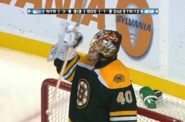 Marc Staal breakaway goal vs Boston | 10/23/2010 [HD]