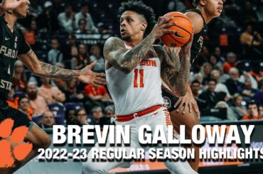 Brevin Galloway 2022-23 Regular Season Highlights | Clemson Guard