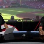 Blue Jackets rookie Adam Fantilli visits Reds Live desk ahead of his first pitch in Cincinnati