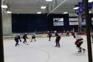 Youngstown Phantoms #44 Kiefer Sherwood scores a goal 4/10/15 @ USA NTDP U17