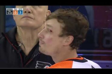 Dryden Hunt Boarding Major/Game Misconduct - PHI - NYR - 12/1/21