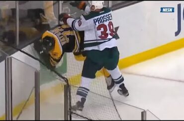 Frank Vatrano Hurt After Hit by Nate Prosser