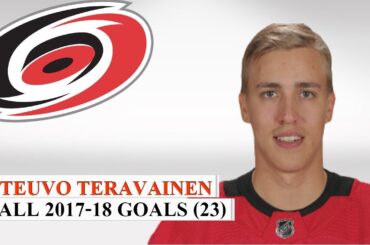 Teuvo Teravainen (#86) All 23 Goals of the 2017-18 NHL Season