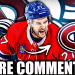 JONATHAN DROUIN SPEAKS OUT ON MONTREAL MEDIA… More Comments On Habs / Colorado Avalanche (NHL News)