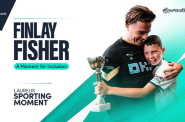"I'll do a celebration for you" Finlay Fisher & Manchester City's Jack Grealish | #LaureusMoment