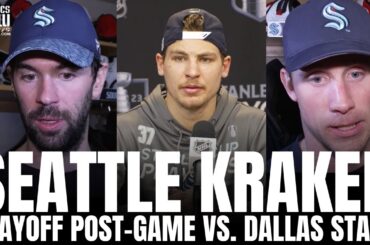 Justin Schultz, Jaden Schwartz & Yanni Gourde on Getting To Jake Oettinger, GM1 OT Win vs. Stars