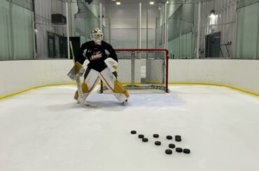 Goaltending Position Specific Movement      X drill - with slot adjustment