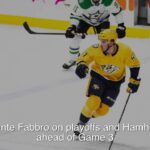 Dante Fabbro on playoffs and Hamhuis