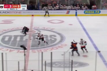 Jakob Chychrun goes hard into boards