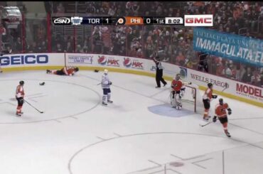 Chris Pronger's eye gets destroyed [HD]