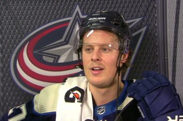 Adam Boqvist 2nd Intermission Interview (Nov. 15, 2021)