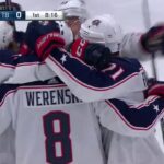 Zach Werenski 2-0 Goal (Apr. 12, 2019) (ECQF Game 2)
