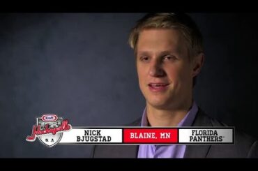 Nick Bjugstad discusses his early hockey memories