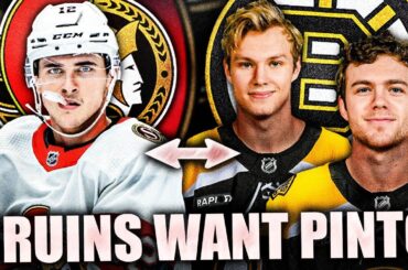 BOSTON BRUINS WANT SHANE PINTO… TRADE PACKAGE W/ OTTAWA SENATORS? NHL Rumours 2023 (Lysell, Beecher)