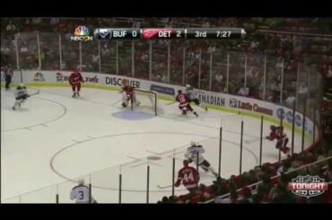 Zemgus Girgensons first NHL goal against Red Wings 03/10/13