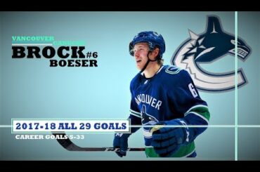 Brock Boeser (#6) ● ALL 29 Goals 2017-18 Season (HD)