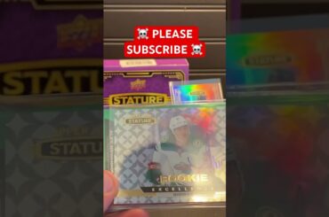 🔥 HUGE ROOKIE HIT!! 2021-22 Upper Deck Stature Hobby Box!! NHL Hockey Cards Hobby Box Review!!