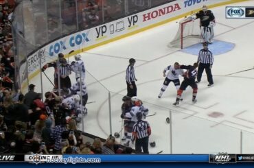 Micheal Haley vs Josh Manson & Dan Kelly vs Ryan Kesler Oct 9, 2016