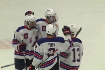 HIGHLIGHTS: U18s score five in third period, down Fighting Saints 8-3